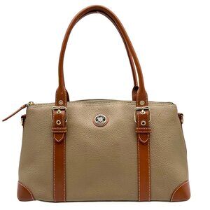 Dooney & Bourke Light Olive Green Pebbled Leather Vintage Convertible Satchel